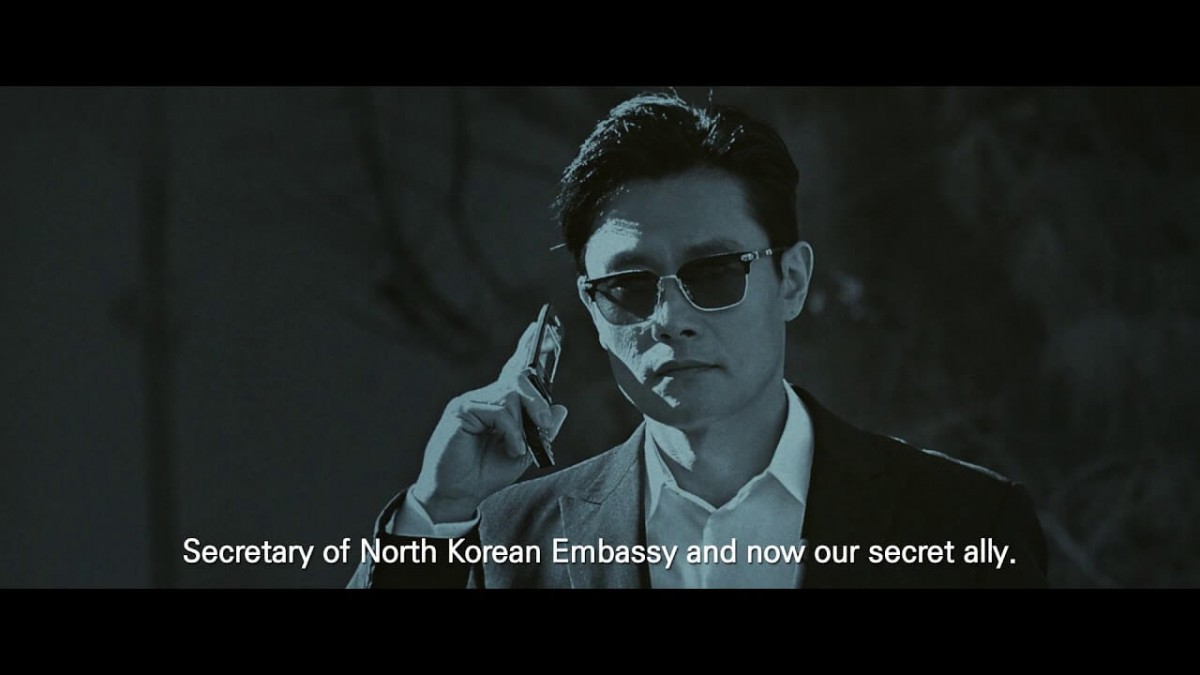 Lee Byung Hun dalam salah satu scene di Ashfall